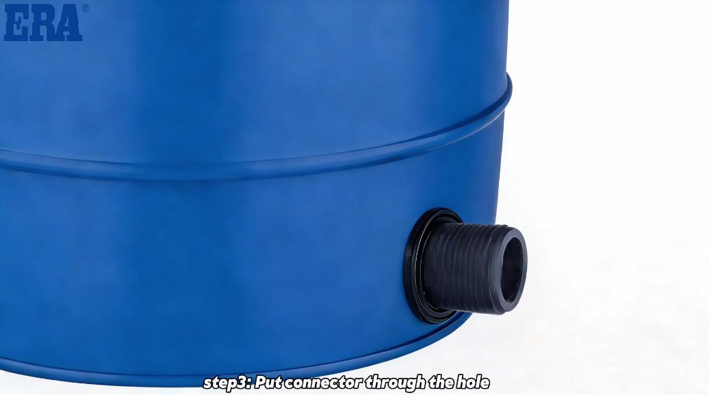 Paso 3 Coloque el conector a trav&eacute;s del orificio.