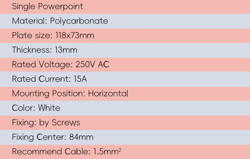 Toma de corriente individual+toma de corriente individual