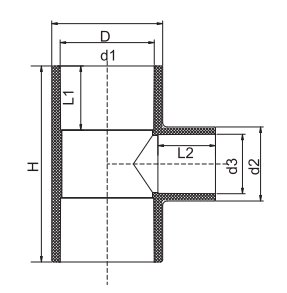 Camiseta reductora de PVC SCH40