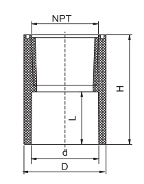 Adaptador hembra PVC SCH40