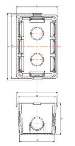 CHE008 CAJA ADAPTABLE A CONDUCTOS