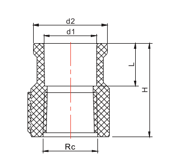 Adaptador hembra USII006