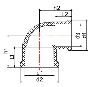 USII004 Codo reductor