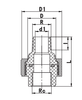 Unión roscada M/H