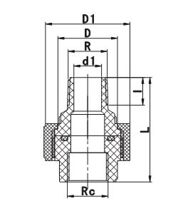 Unión roscada M/H