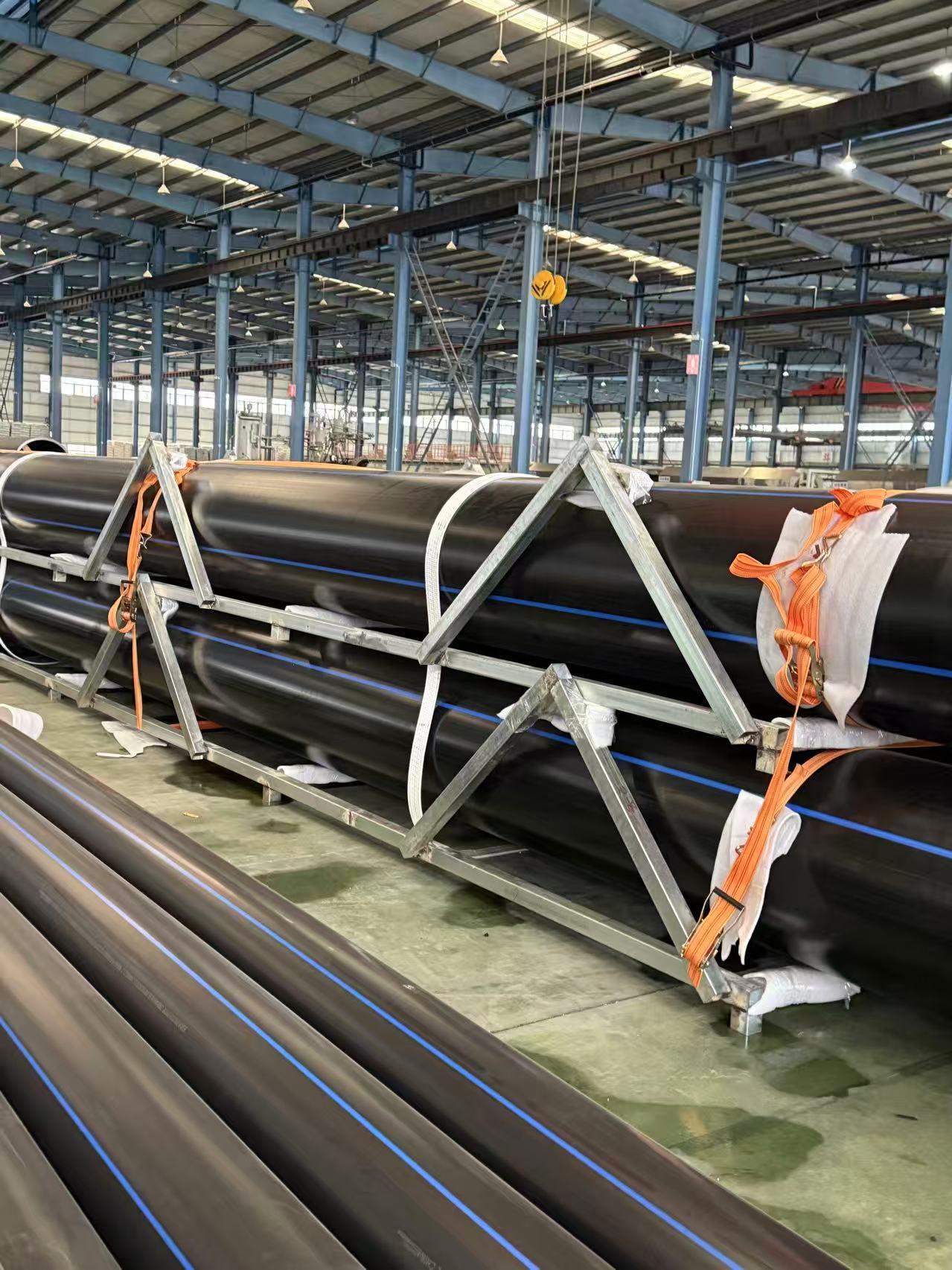 protecci&oacute;n del marco de acero del tubo del HDPE