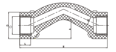 Puente de rosca hembra de latón