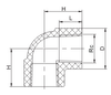 Codo rosca hembra H/F