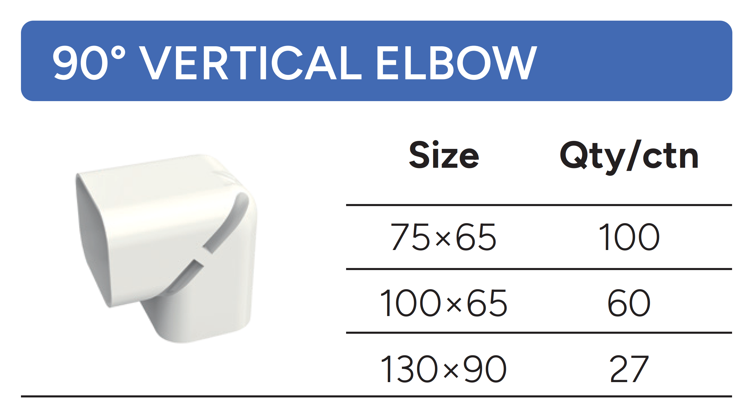 CODO VERTICAL DE 90&deg;