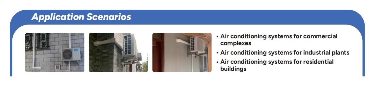Aplicaci&oacute;n de cubierta de juego de l&iacute;neas decorativas HVAC